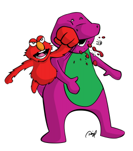 Elmo vs. Barney