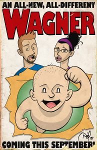 Wagner family baby announcement artwork